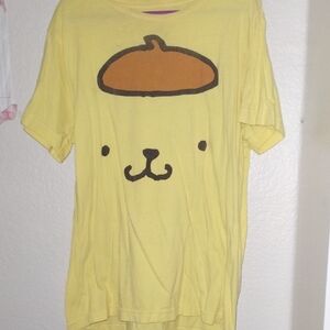 Sanrio Yellow Tee with Cute Bear Design